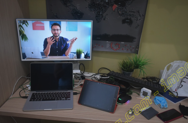 Massy COVID home office  set up